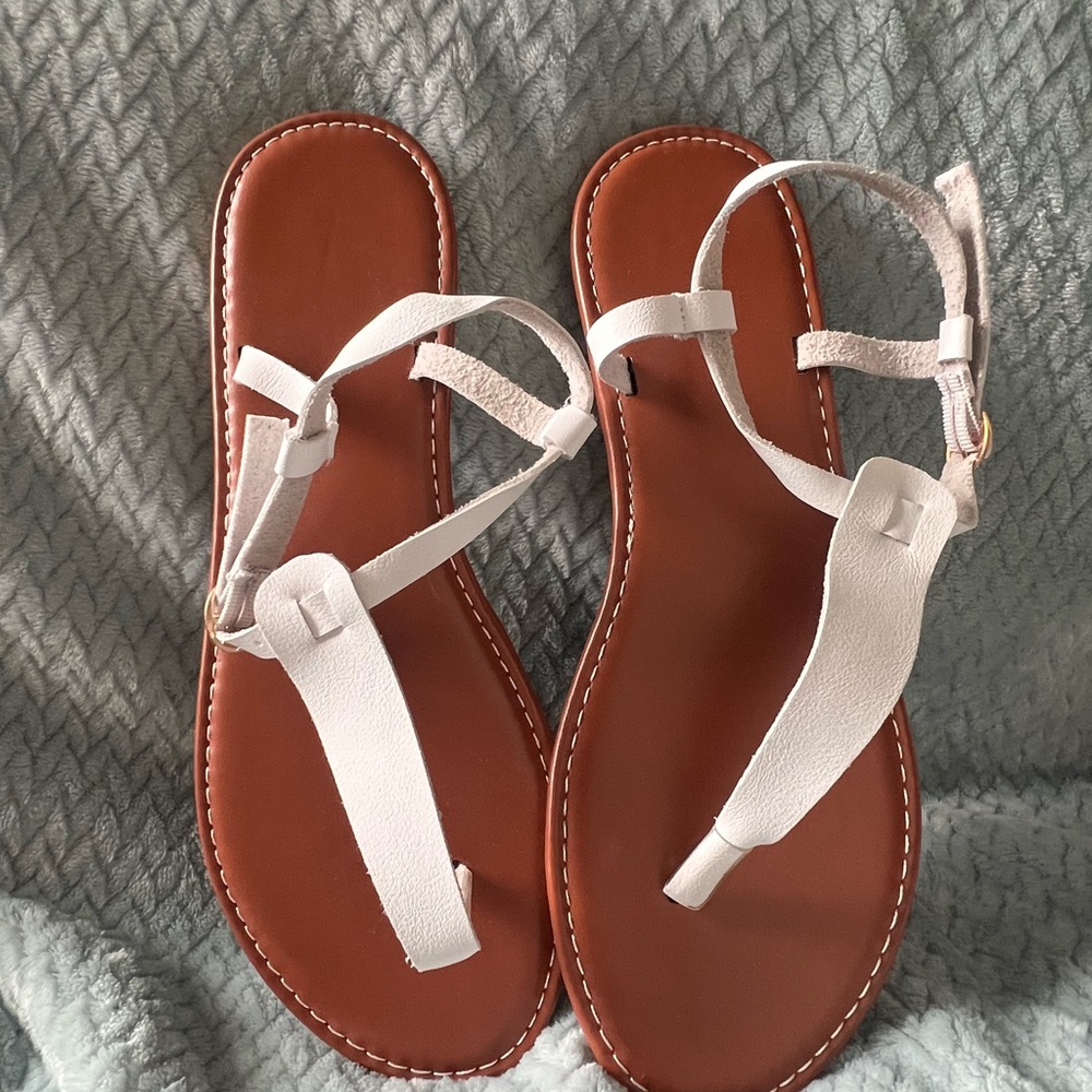 SHEIN summery white sandals